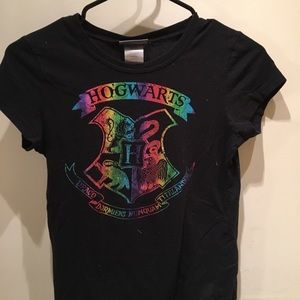 Girls cute rainbow Harry Potter tee